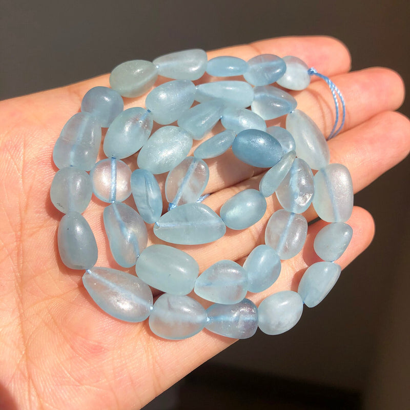 8-10mm Natural Amazonite Larimar Lapis lazuli Agates Jades Stone Beads Irregular Loose Beads For DIY Making Bracelet Accessories - KiwisLove