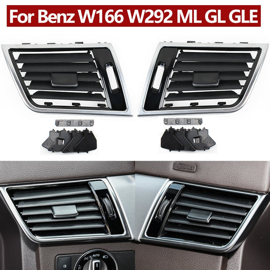 Front Left Right Air Conditioner Chromed AC Vent Grille Outlet Cover Replacement For Mercedes Benz W166 W292 ML GL GLE GLS Class - KiwisLove