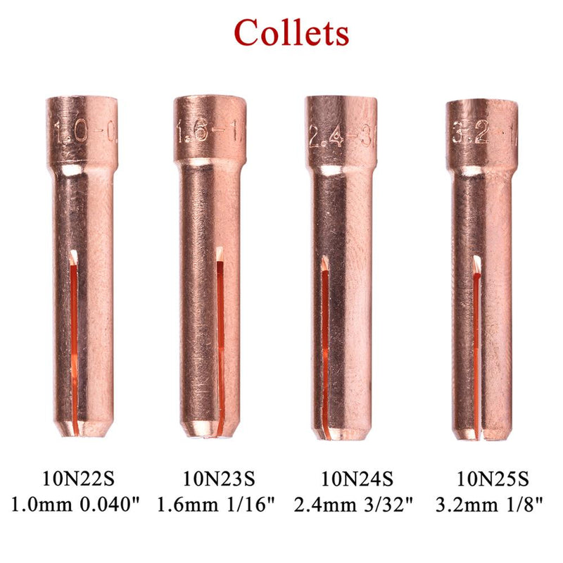 49Pcs TIG Welding Torch Stubby Gas Lens For WP17 WP18 WP26 TIG 10 High Temperature Glass Cup Kit Durable Practical Accessories - KiwisLove
