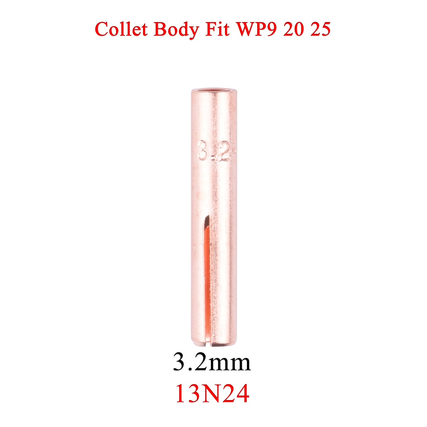 5/10Pcs 1.0/1.6/2.4/3.2mm TIG Collet 13N21 13N22 13N23 13N24 13N21L 13N22L 13N23L  13N24L For TIG WP9 20 25 Welding Torch - KiwisLove