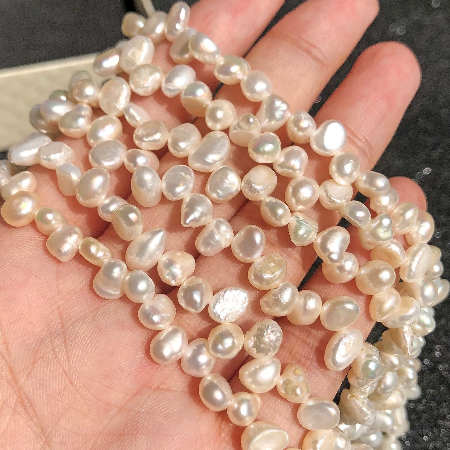 Real Natural Freshwater Pearl Irregular Cultured Small Pearls Punch Beads For Jewelry Making Diy Women&#39;s Necklace Bracelet - KiwisLove