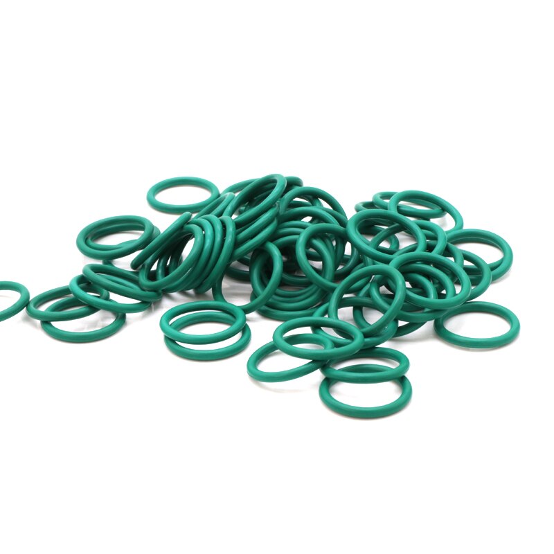 10pcs CS 2.4mm OD 8~60 mm Green FKM Fluorine Rubber O Ring Sealing Gasket Insulation Oil High Temperature Resistance Green - KiwisLove