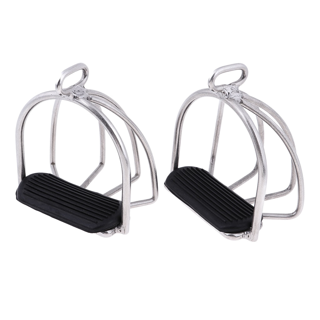 Safety stirrups Optimal leg position riding riding stainless steel - KiwisLove