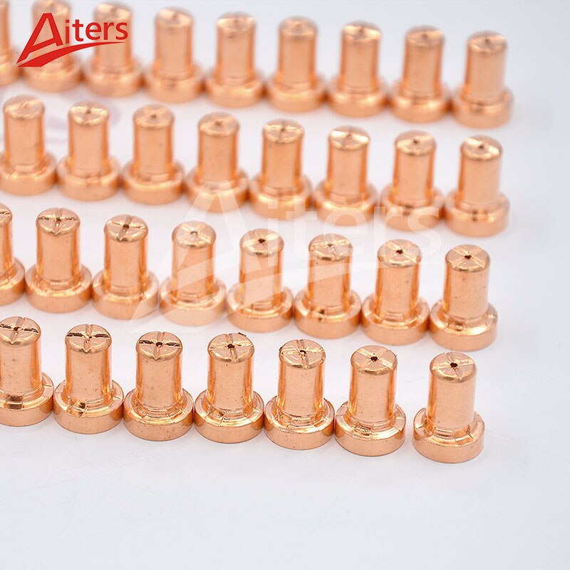 PT31 100PCS Consumables Nozzle and Electrode Ceramic Shield Nozzle Cup and Gas Swirl Ring for Plasma CUT 40 - KiwisLove