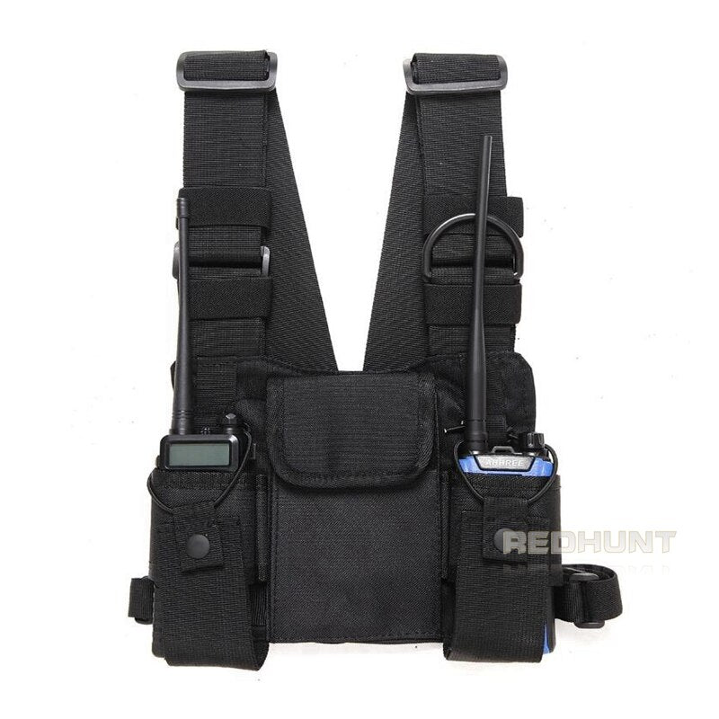 Universal Radio Harness Chest Rig Vest Two Way Radio Holster Holder for Men and Women Rescue Camping Hiking - KiwisLove