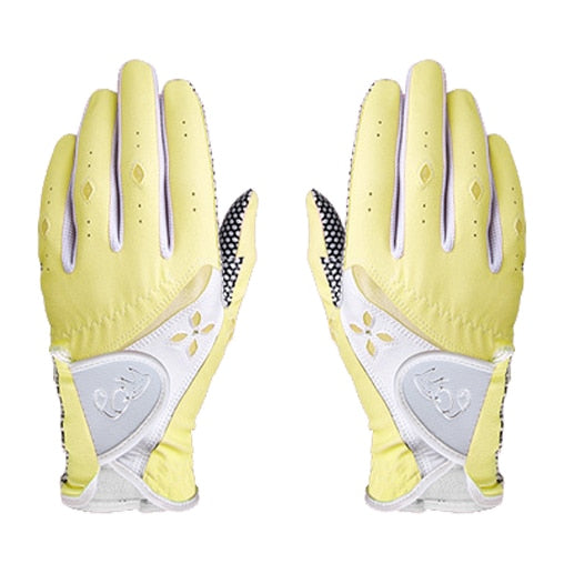2pcs PGM Women Golf Gloves Top Soft Breathable PU Leather Golf with Non-Slip Particle Outdoor Sports Wholesale Golf Accessories - KiwisLove