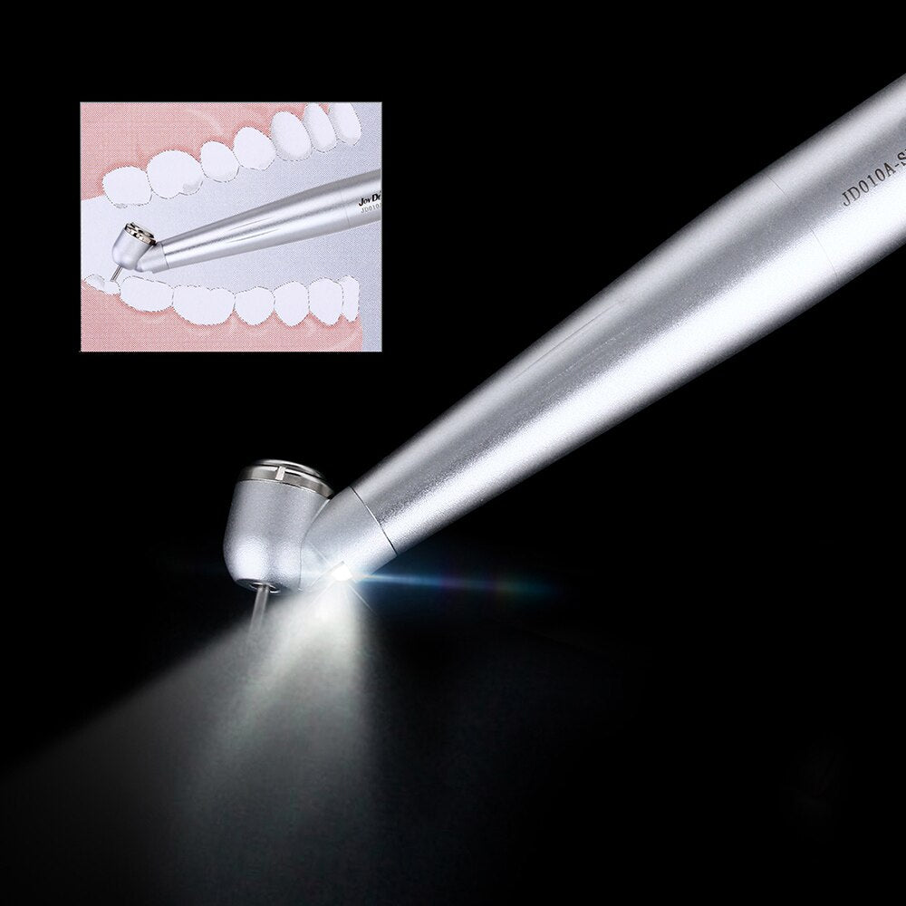 Dental 45 Degree E generator integrated LED Standard Push Button Handpiece Single Water Spray 2 or 4 Hole - KiwisLove