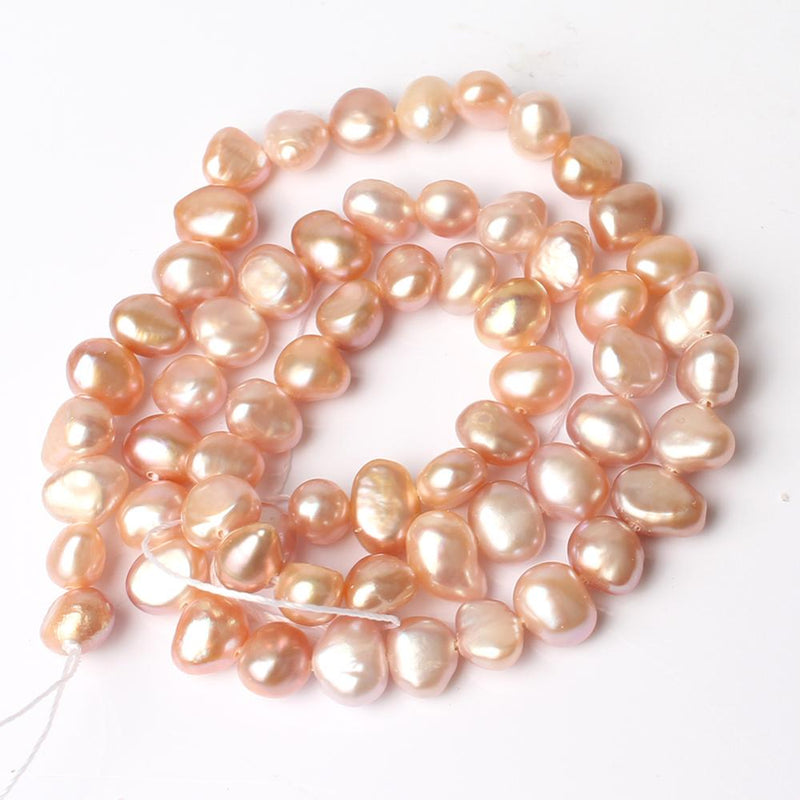 6-7mm Irregular Beads Natural White Pink Black Purple Freshwater Pearl Beads For Women DIY Making Jewelry Bracelet Accessories - KiwisLove