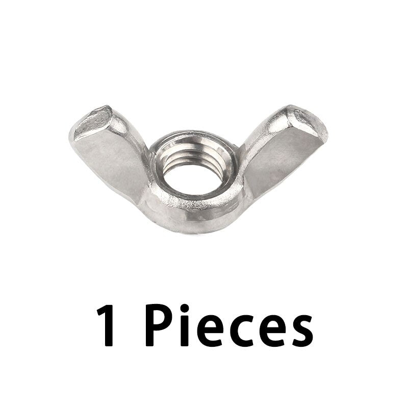 ZONSANTA Wing Nuts M3 M4 M5 M6 M8 M10 M12 304Stainless Steel Tighten Hand a Nut Butterfly Nut Ingot DIN315 Eye nuts - KiwisLove