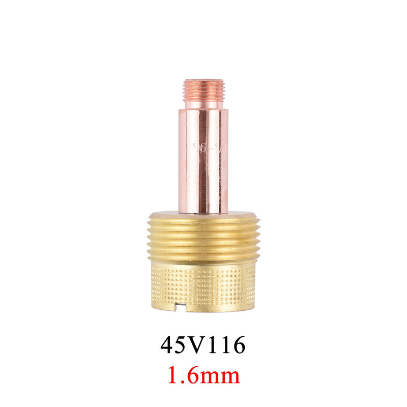 2/5Pcs 1.0/1.6/2.4/3.2/4.0mm Large Gas Lens Collet Body 45V0204 45V116 45V64 995795 45V63 For TIG WP17/18/26 Welding Torch Kit - KiwisLove