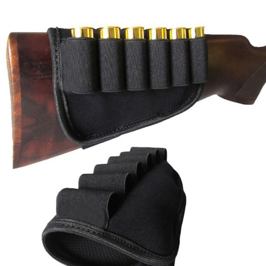 Tactical 6 Round Shell Holder Military Airsoft Bullet Carrier Pouch 12/20 Bullet Buttstock Shell Carrier Hunting Accessories - KiwisLove