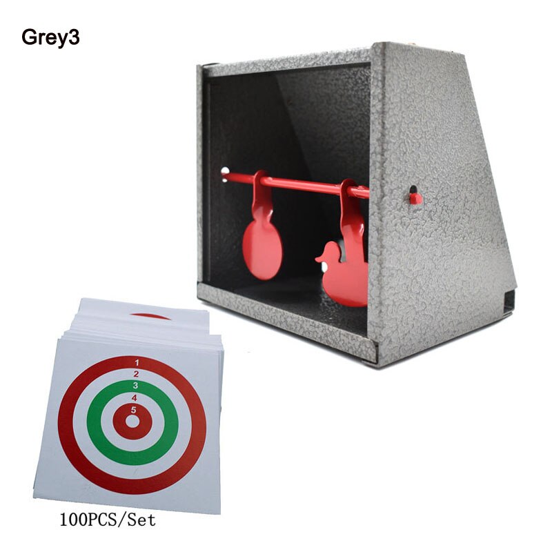 14x14cm Shooting Target 100pcs Paintball Paper BB Bullets Steel Self Resetting Target for Training/Rifle/Gun - KiwisLove