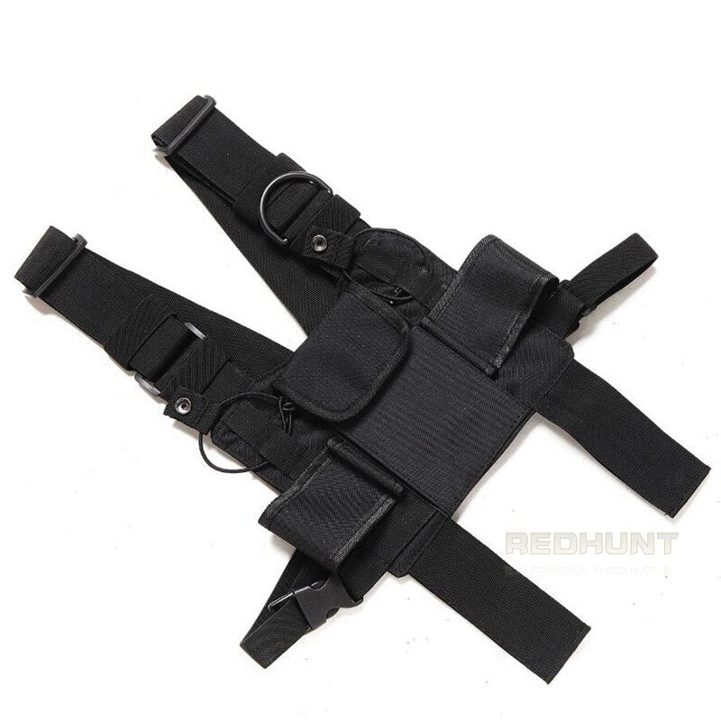 Universal Radio Harness Chest Rig Vest Two Way Radio Holster Holder for Men and Women Rescue Camping Hiking - KiwisLove
