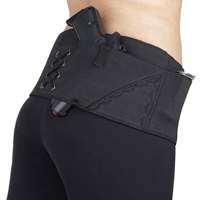 CZ 75 M9 1911 PX4 G2C Glock Tactical Belly Band Holster Concealed Carry Universal Pistol Gun Pouch Invisible Elastic Girdle Belt - KiwisLove