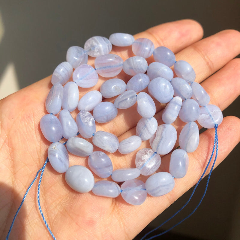 8-10mm Natural Amazonite Larimar Lapis lazuli Agates Jades Stone Beads Irregular Loose Beads For DIY Making Bracelet Accessories - KiwisLove