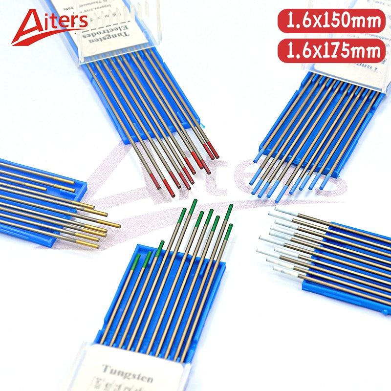 Tungsten Electrodes TIG Welding Rods TIG Parts 1.6x150mm 175mm Thoriated Tungsten Needle WT20 WL15 WZ8 WL20 WP WC20 - KiwisLove