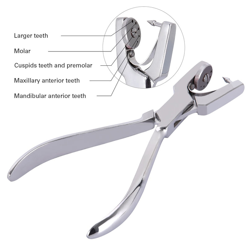 1 Set Dental Rubber Dam Perforator Puncher Teeth Care Pliers Orthodontic Material Dentist Lab Device Equipment With Storage Bag - KiwisLove