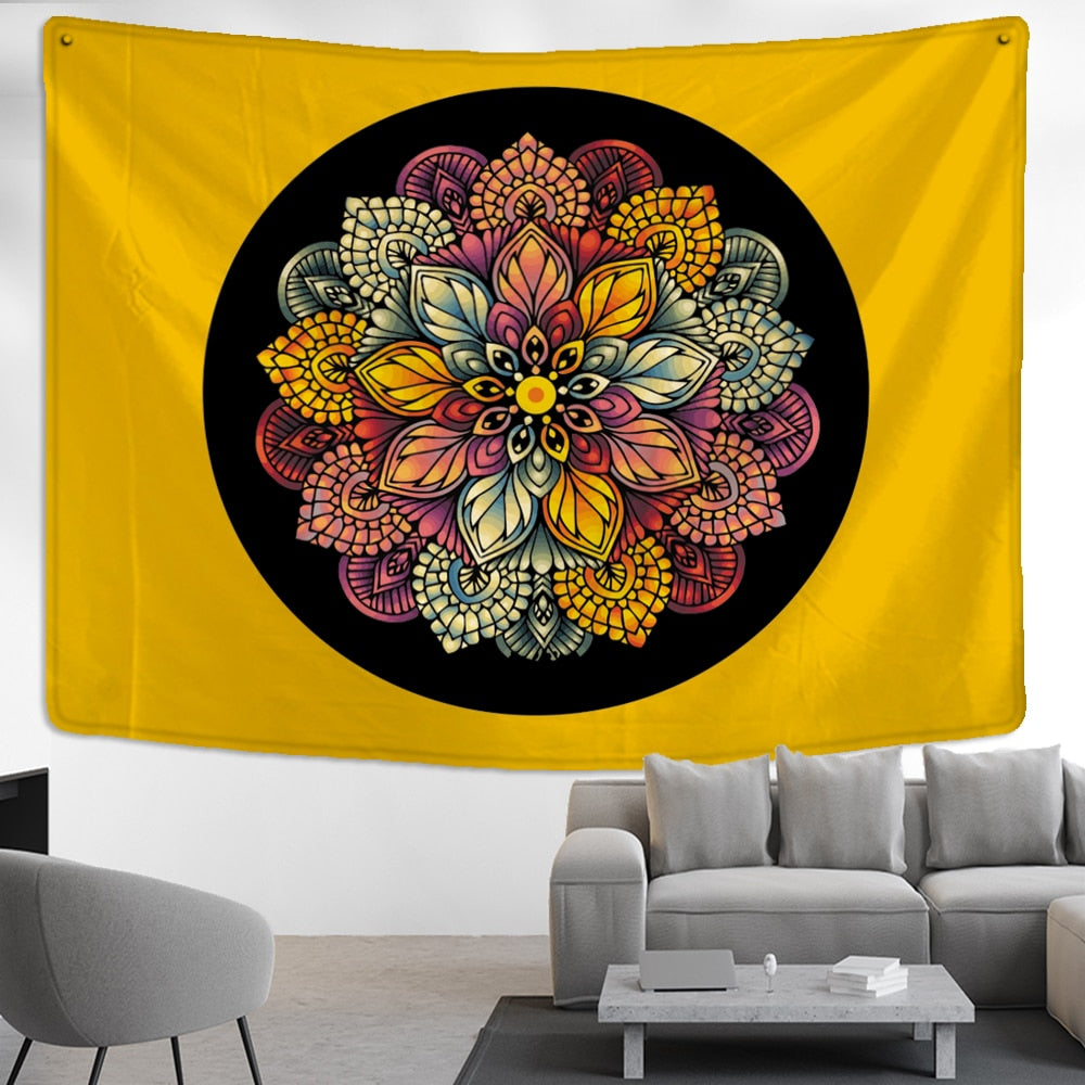 Elephant Mandala Tapestry Wall Hanging Indian Psychedelic Witchcraft Tapiz Hippie Bedroom Room Home Decor - KiwisLove