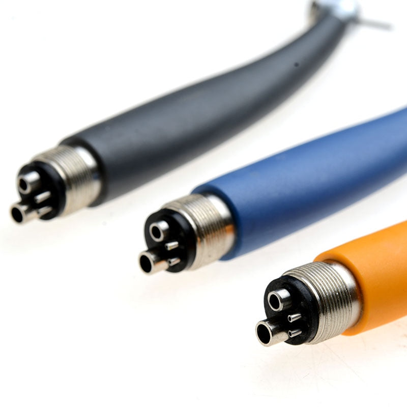 3Pcs/Set Dental Rainbow Push Button Torque Head 4 Holes High Speed Handpiece 400,000rpm - KiwisLove