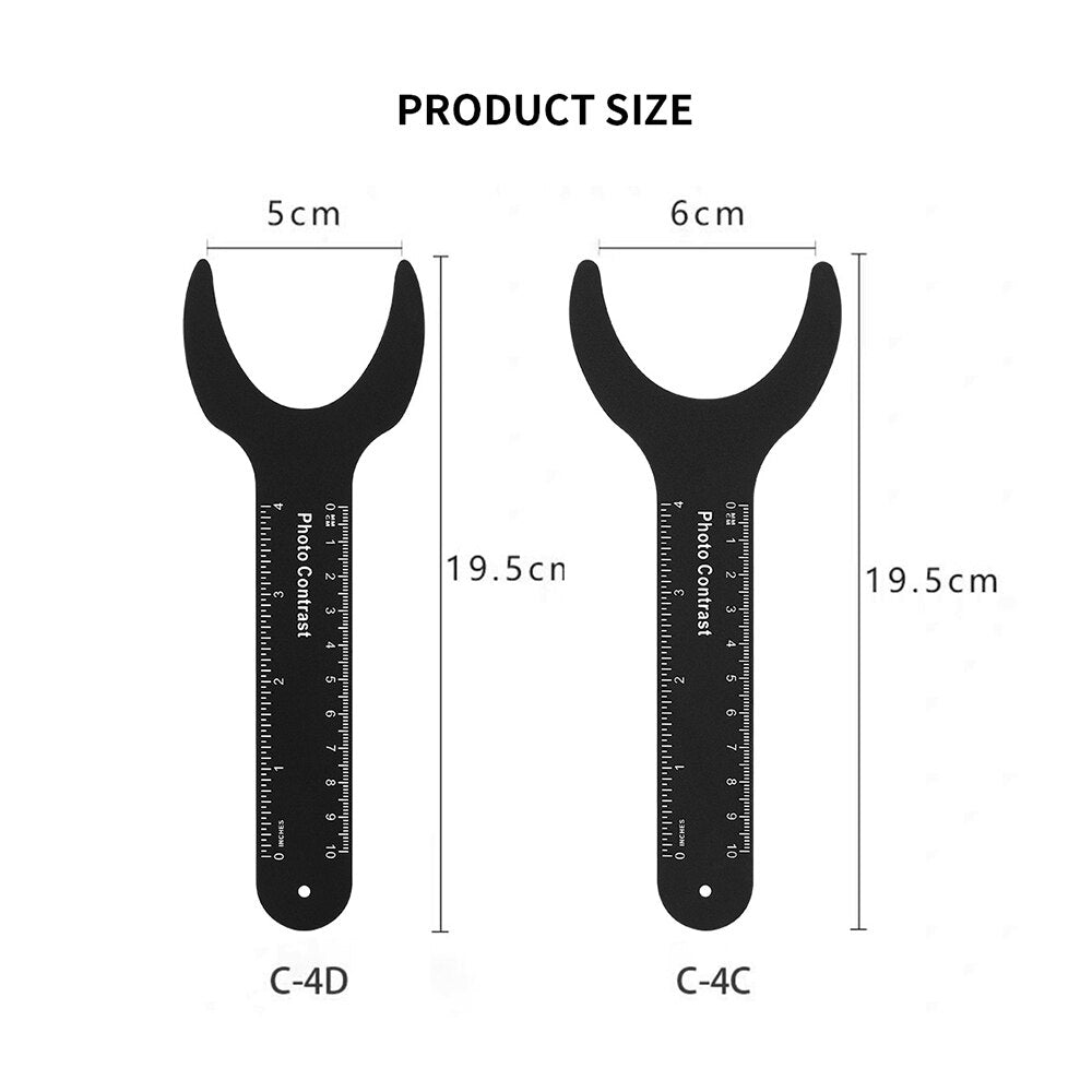 6 Pcs/Kit Dental Orthodontic Photographic Image Contrast Board Oral Cheek Black Plate Contrasters with Scale Mark Autoclavable - KiwisLove