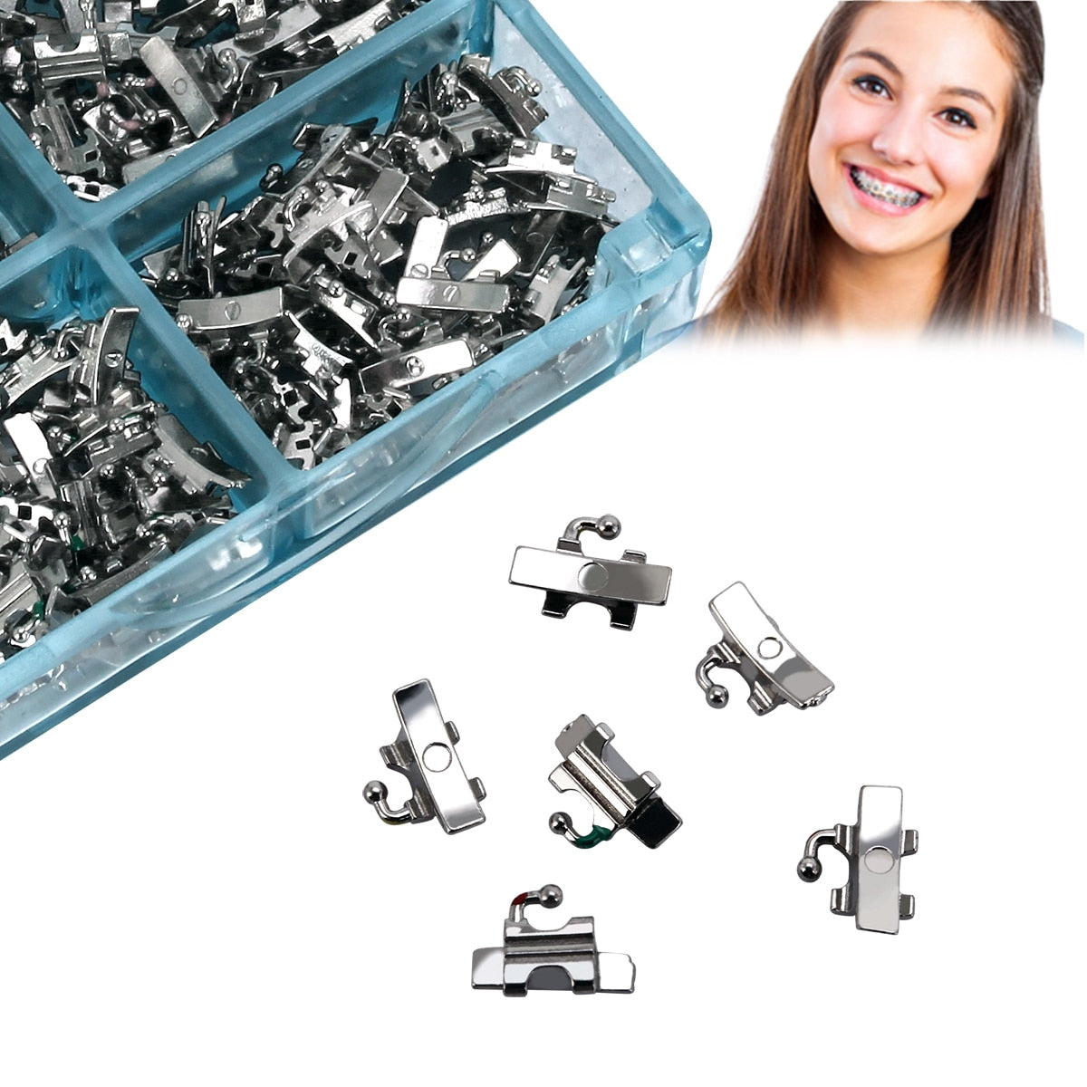 200 Pcs/Box Orthodontic Buccal Tube 1st Molar Weldable Convertible Roth 0.022 U1L1 - KiwisLove