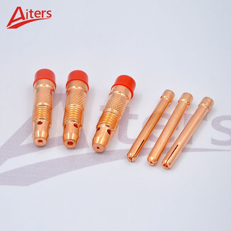 TIG Kit 17PCS Consumables Welding Torch Gasket Back Cap Collet Body Nozzle Kit Tungsten Electrode Use For WP17/18/26 Torch - KiwisLove