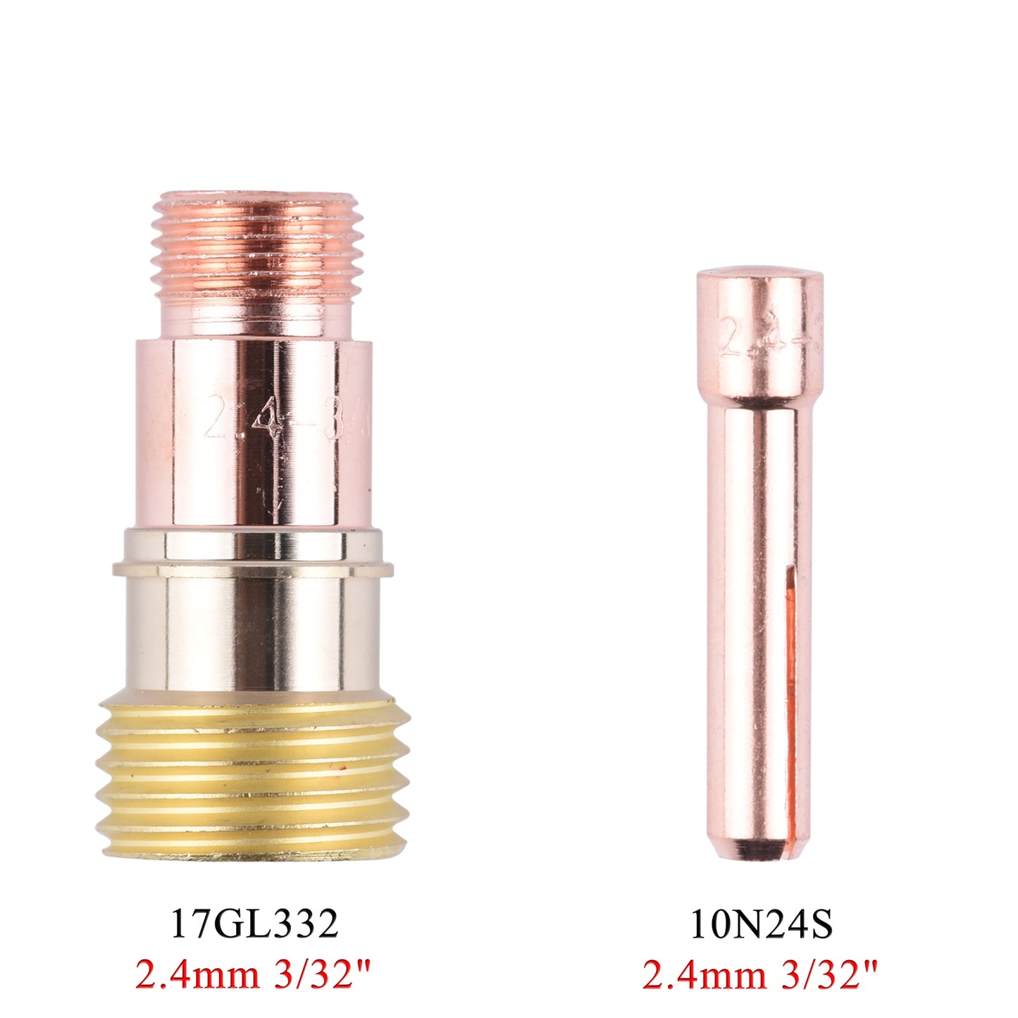 1.0/1.6/2.4/3.2mm TIG Collet Body Collet 10N22S 10N23S 10N24S 10N25S 17GL040 17GL116 17GL332 17GL18 For TIG WP17 18 26 Torch - KiwisLove