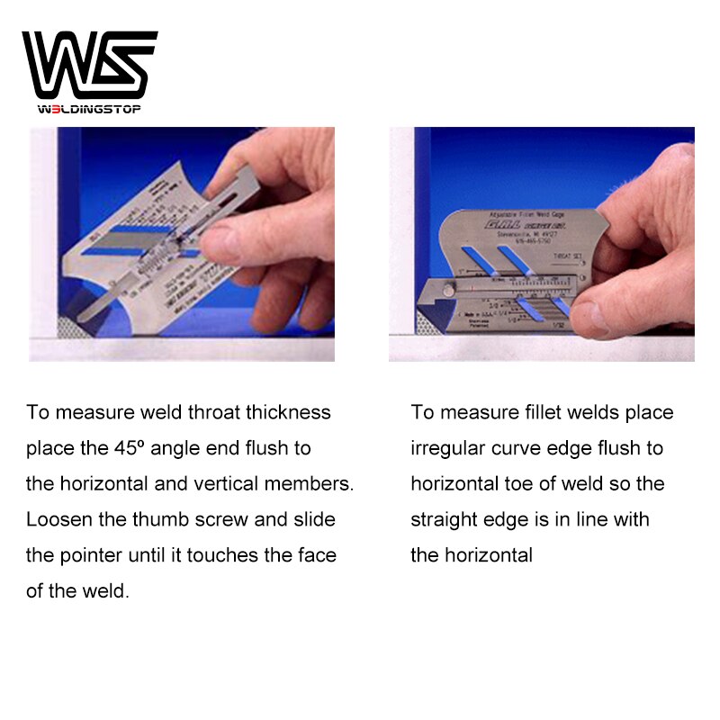Adjustable weld Fillet Gauge MG-3 standard MIG/TIG/STICK welding inspeciotion ruler measuring tools - KiwisLove