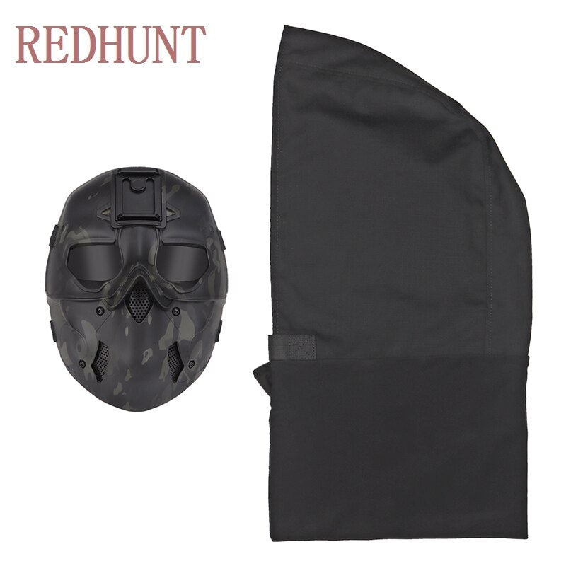 Tactical Airsoft Mask Comes with Headgear Multi-Function Protect Gear Night Vision Devices Base for Paintball Shooting - KiwisLove