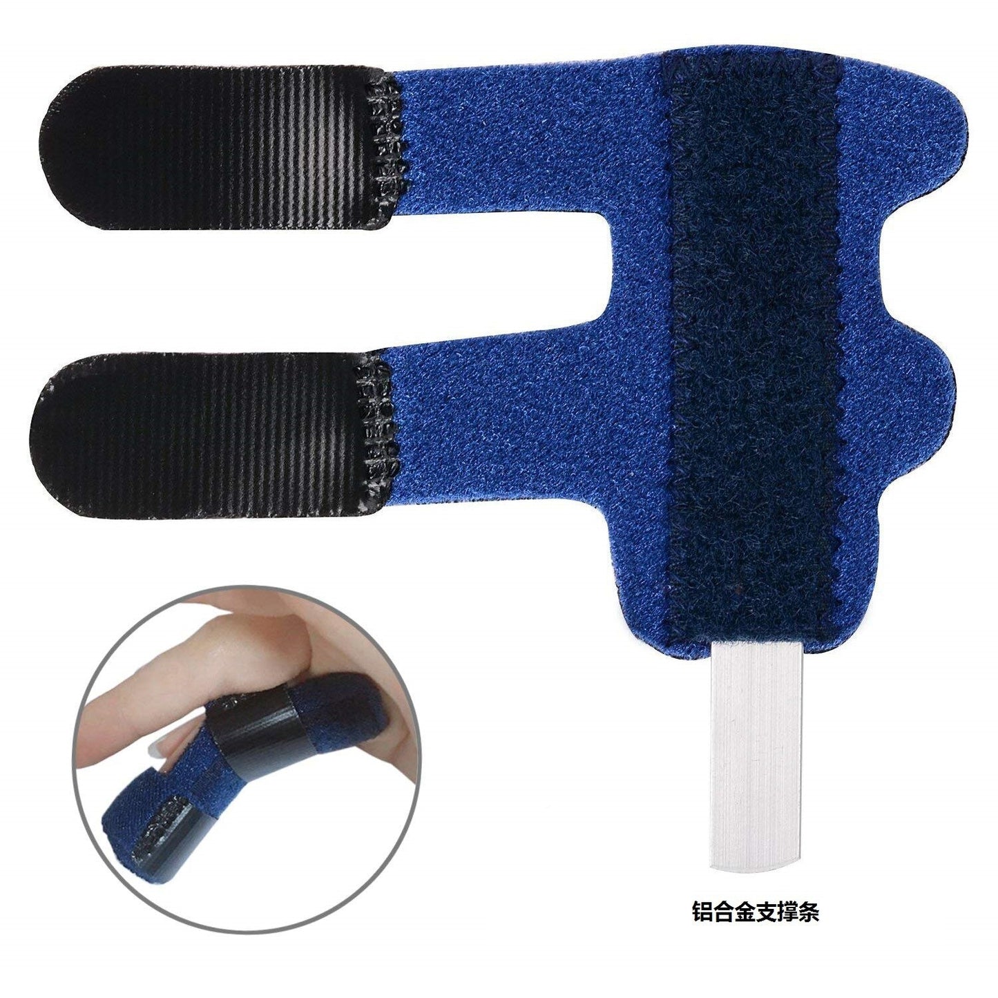 1Pcs Pain Relief Aluminium Finger Splint Fracture Protection Brace Corrector Support With Adjustable Tape Bandage Finger Support - KiwisLove