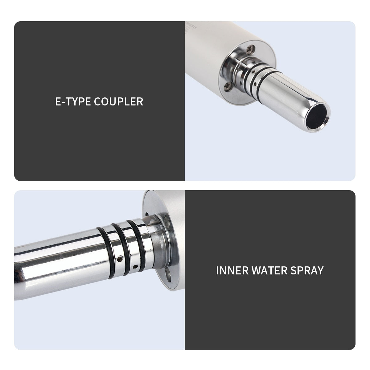 Dental Inner Water Air Motor Low Speed Handpiece 4 Hole E-type 1:1 Ratio with Internal  Cooling System - KiwisLove