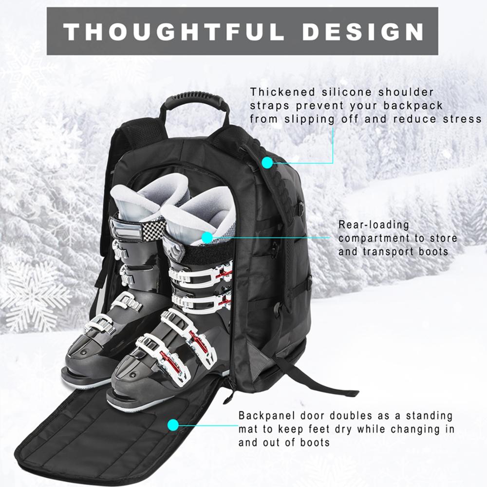 Ski Backpack 50L High-Capacity Nylon Waterproof Bag Wear-Resistant - KiwisLove