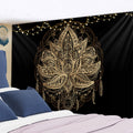 Psychedelic Wall Tapestry Boho Mandala Moon Tapestry Wall Hanging Hippie Sun Tapestry Wall Art Decor for Bedroom Living Room - KiwisLove