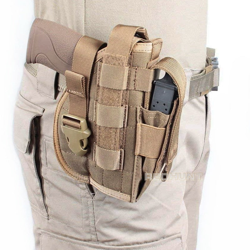 Universal Gun Holster Tactical Molle Pistol Holster Magzine Pouch for Glock 17/1911 - KiwisLove