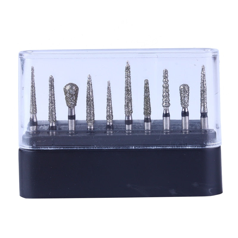 AZDENT Dia.1.6mm Dental Diamond Burs Drills High Speed Handpiece Polishing Tools - KiwisLove