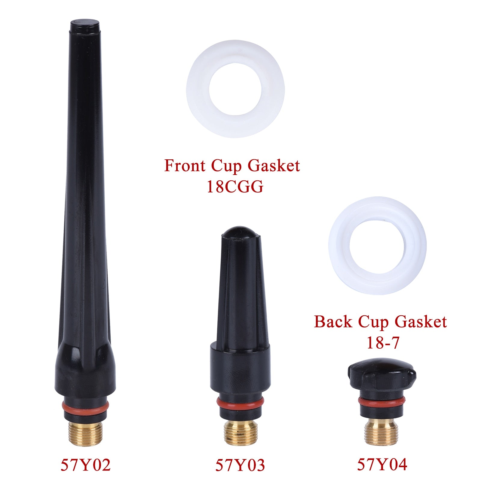 23Pcs TIG Welding Torch Stubby Gas Lens For WP17 WP18 WP26 TIG Back Cap Collet Bodies Kit High Temperature Glass Cup Accessories - KiwisLove