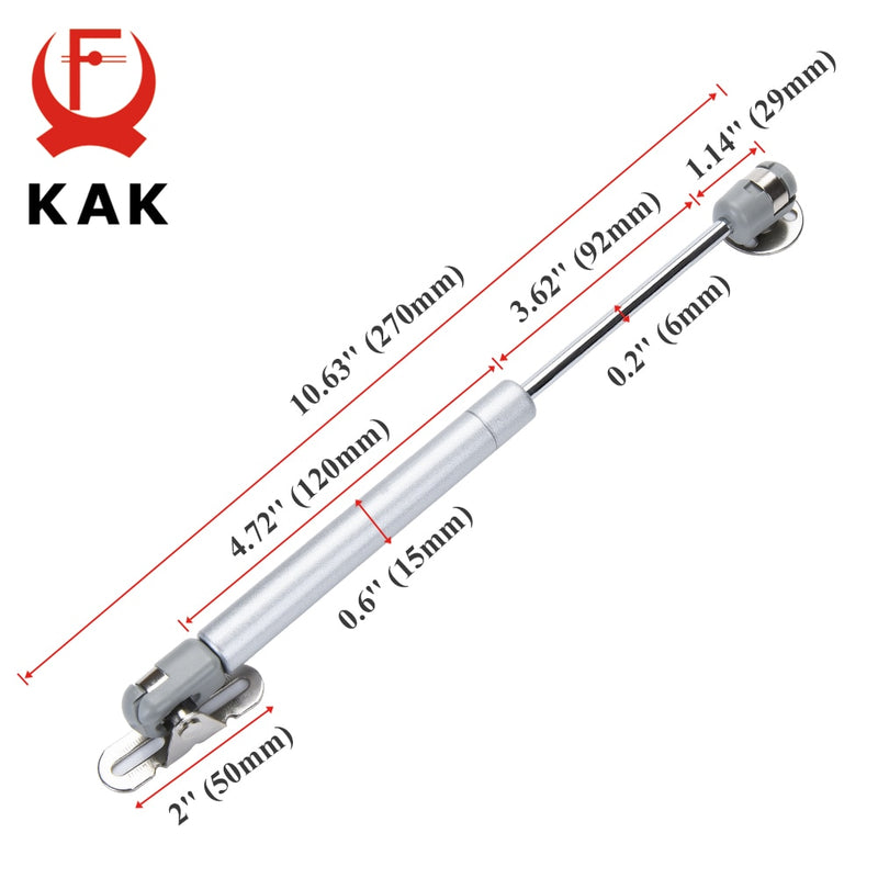 KAK 4 Pack 6kg 10kg 15kg Gas Spring Cabinet Hinge Copper Core Door Lift Support Hydraulic Kitchen Cupboard Door Hinges Hardware - KiwisLove