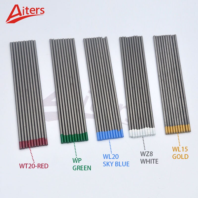 WT20 WC20 WL15 WL20 WP WZ8 Electrodes for TIG ARC Welding Machine TIG 150/175mm Tungsten Electrodes Welding Rods - KiwisLove