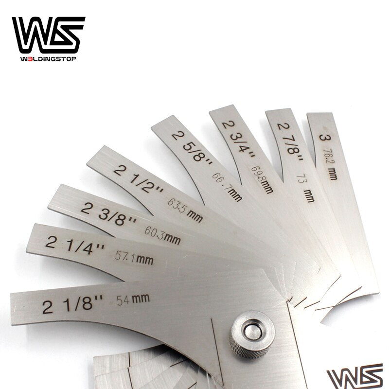 Welding Fillet Gage 8 piece set 2~1/8- 3&#39;&#39; / 54mm to 76.2mm inspection Gauge Measure tool - KiwisLove