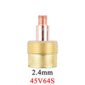 2/5Pcs 1.0/1.6/2.4/3.2mm Large Gas Lens Collet Body 45V0204S 45V116S 45V64S 995795S For TIG WP9/20/25 Welding Torch Accessories - KiwisLove