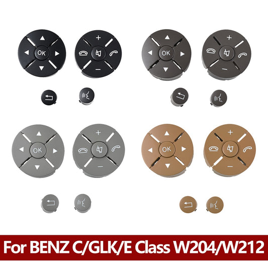 Left Right Car Steering Wheel Switch Control Button Trim Cover Repair Kit For Mercedes Benz C Class W204 GLK X204 E Class W212 - KiwisLove