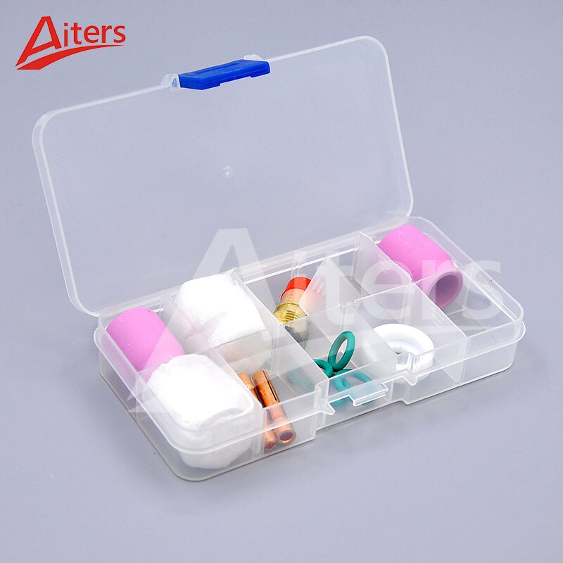TIG 12PCS Welding Pyrex Glass Cup Kit for WP17/18/26 torch Accessories Collet Body Stubby Gas Lens and Alumina Nozzle Cups - KiwisLove