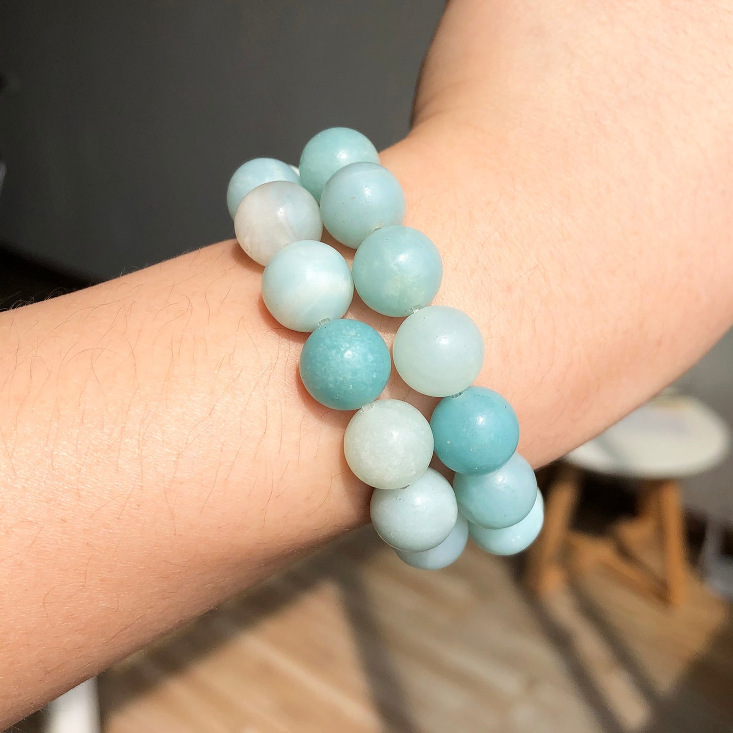 Wholesale Natural Stone A+ Amazonite Loose Round Beads For Jewelry Making DIY Bracelet Accessories 15&#39;&#39; 4mm 6mm 8mm 10mm 12mm - KiwisLove