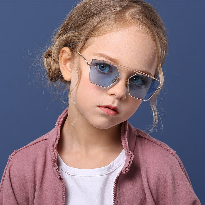 Fashion Children Polarized Sunglasses Alloy Vintage Unisex Riding Kids Boys Girls Sun Glasses Cool Outdoor Eyewear UV400 3034 - KiwisLove
