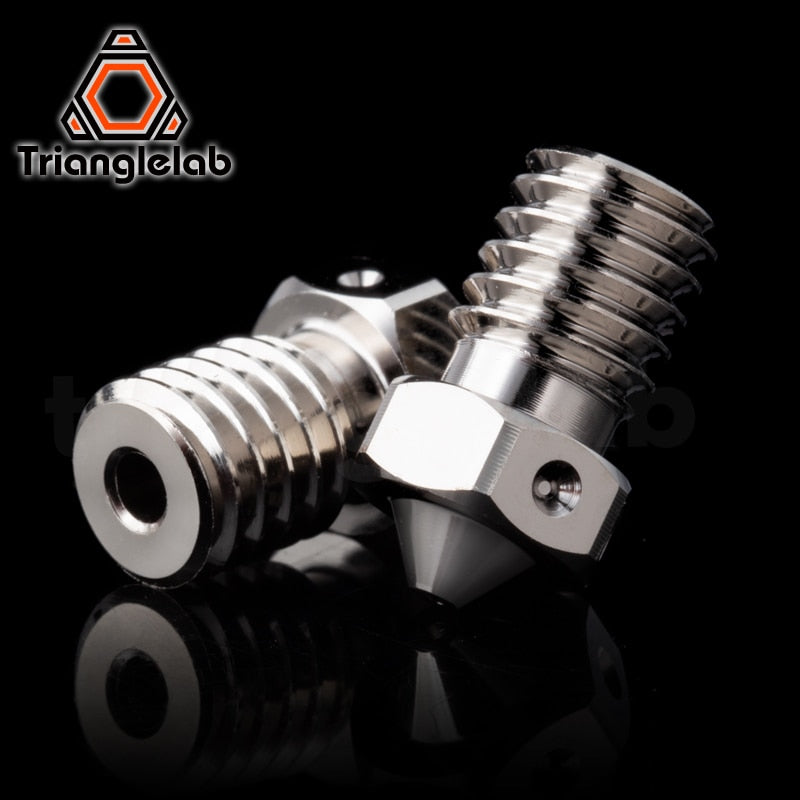Trianglelab E-V6 Plated Copper Nozzle Durable Non-stick High Performance For 3D Printers Hotend M6 Thread for V6 Hotend Prusa - KiwisLove