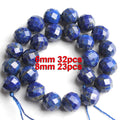 Natural Lapis Lazuli Stone Faceted Column Round Irregular Spacer Beads For Jewelry Making Diy Bracelets Necklace Accessories - KiwisLove