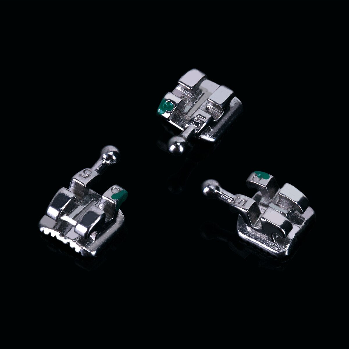 20 Pcs /Set 20Sets/Box  AZDENT Dental Orthodontic Metal Bracket Monoblock Mini MBT/Roth 022/018 345 Hooks - KiwisLove