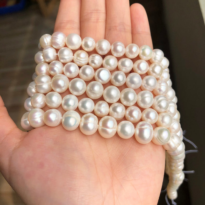 Natural Freshwater Pearl Beads White Pearls Beads For Jewelry Making DIY Bracelet Accessories 15&#39;&#39; 4mm 6mm 8mm 9mm 10mm 11mm