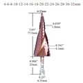 M35 5% Cobalt HSS Step Drill Bit HSS CO HSSCO High-Speed Steel Cone Hex Shank Metal Drill Bits Tool Set Hole Cutter For Stainles - KiwisLove
