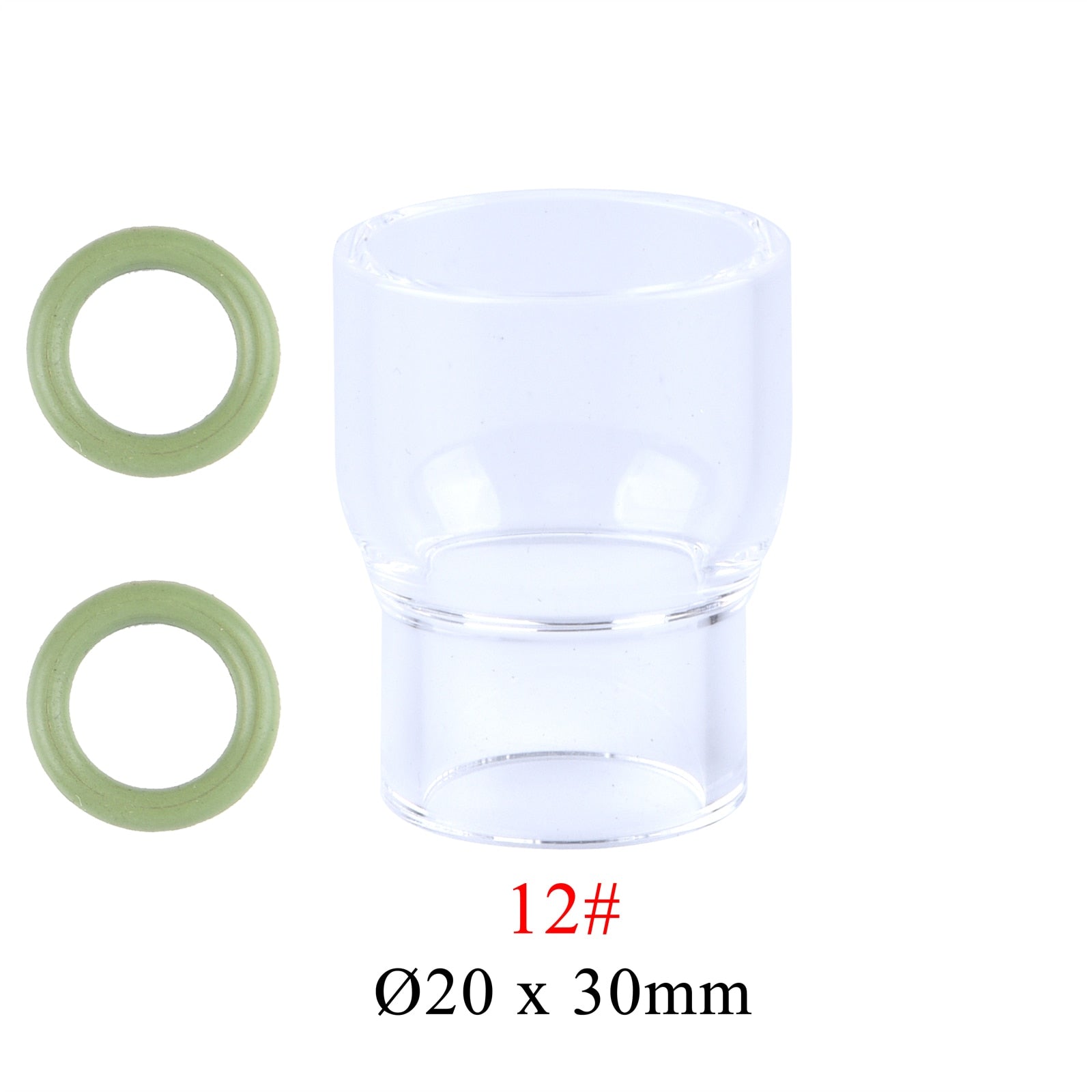 TIG High Temperature Glass Cups Visualize Glass Cup Temperature Resistant O-rings For WP9/17/18/20/26 Stubby Gas Lens Consumable - KiwisLove